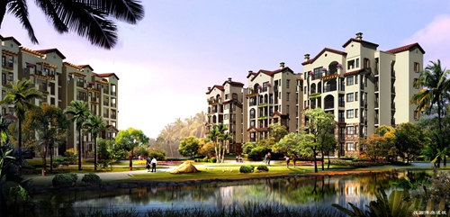 瀛寰度假公寓戶型圖上的數(shù)字3